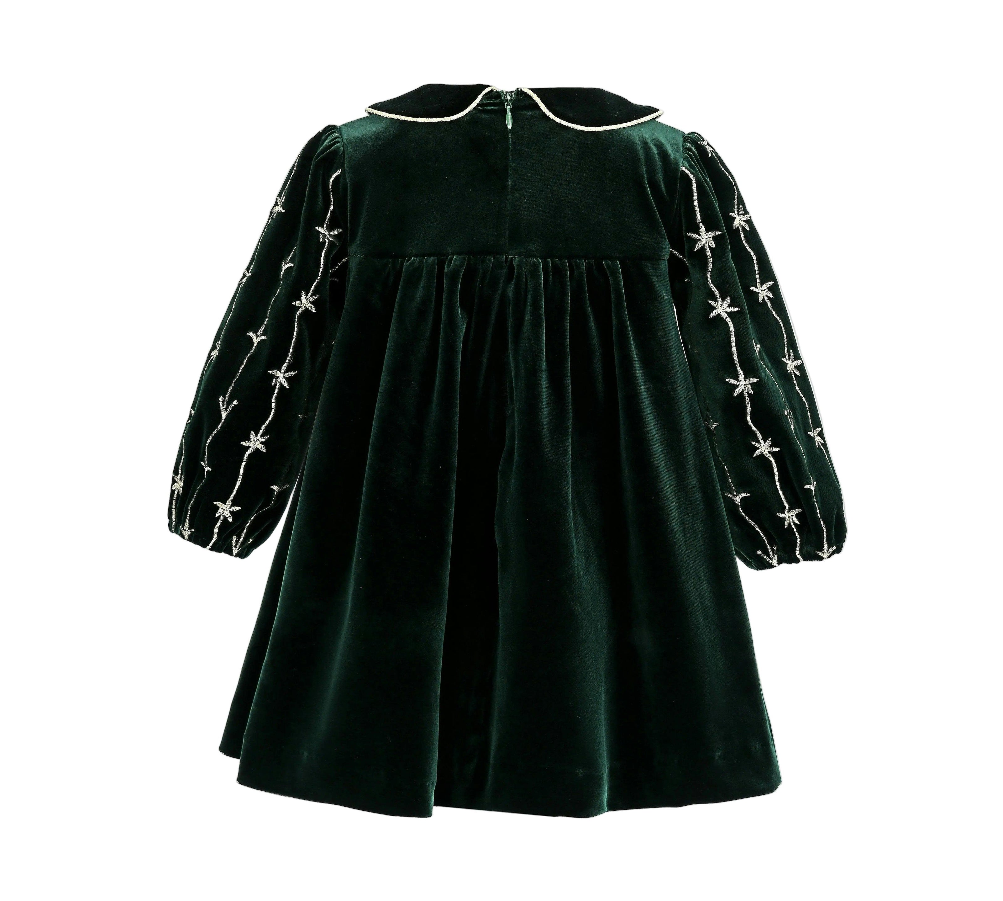 Dark Green Velvet Dress