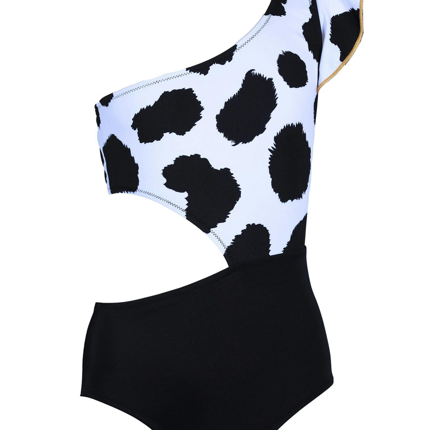 Amanda Print One-Shoulder One-Piece Swimsuit