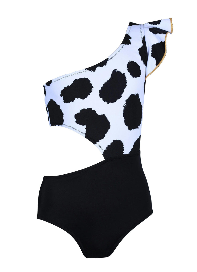 Amanda Print One-Shoulder One-Piece Swimsuit