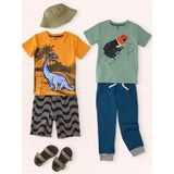 Copacabana Dino Graphic Tee, Orange