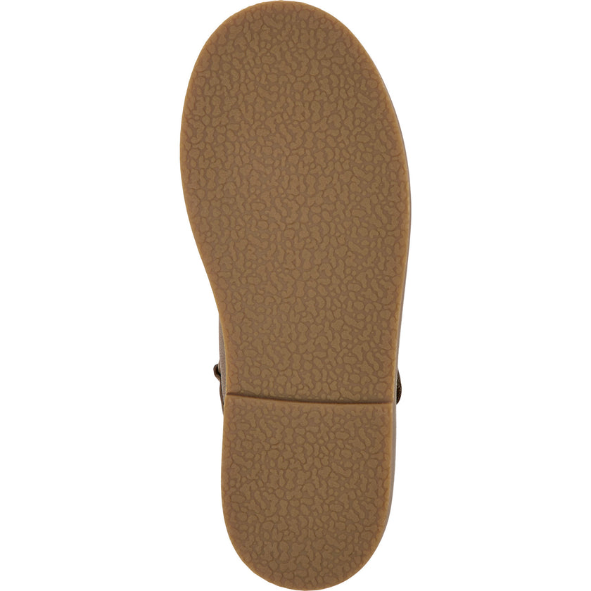Savina Twins Leather Strap Ballerinas, Brown
