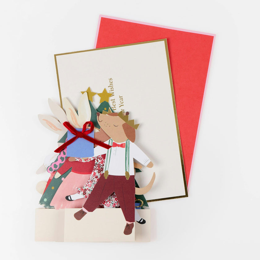 Christmas Animal Friends Concertina Card