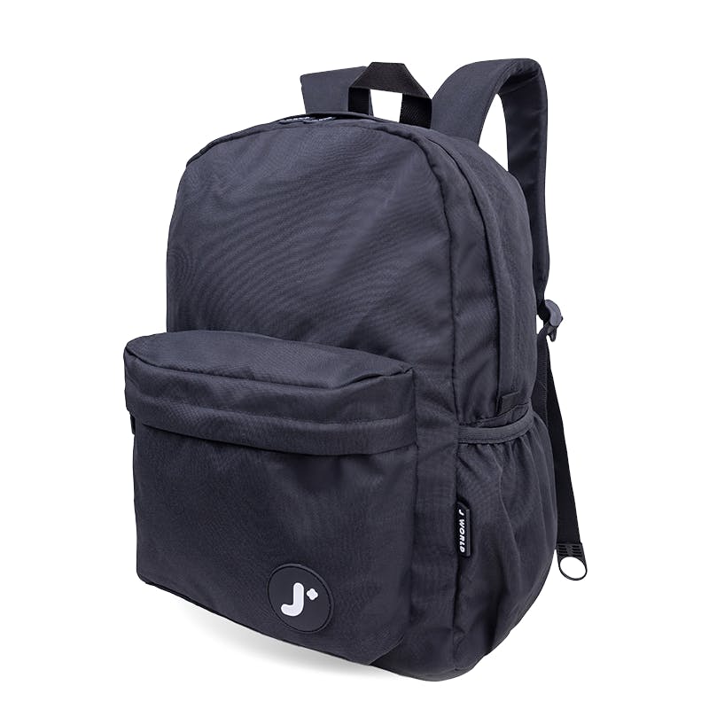 Oz Daypack Backpack with Doodle Large Pencil Case in Black