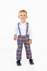 Plaid Pant With Removable Suspenders