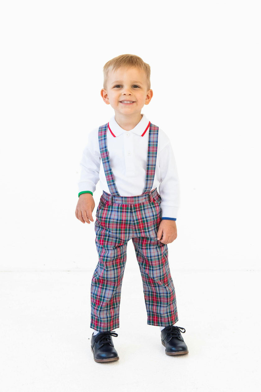 Plaid Pant With Removable Suspenders