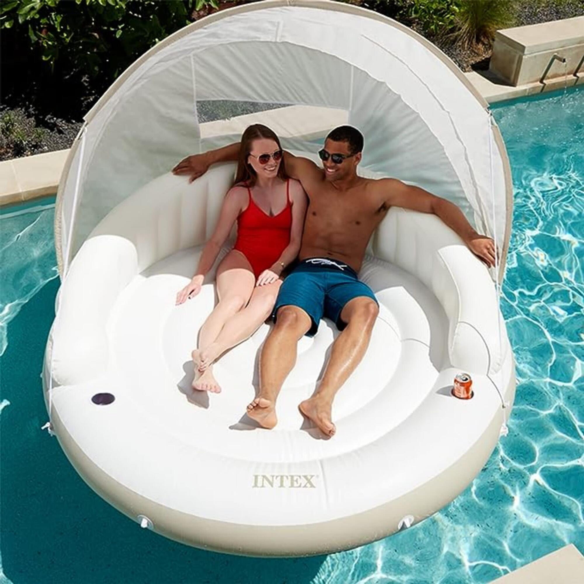 Inflatable Canopy Island Float Lounge