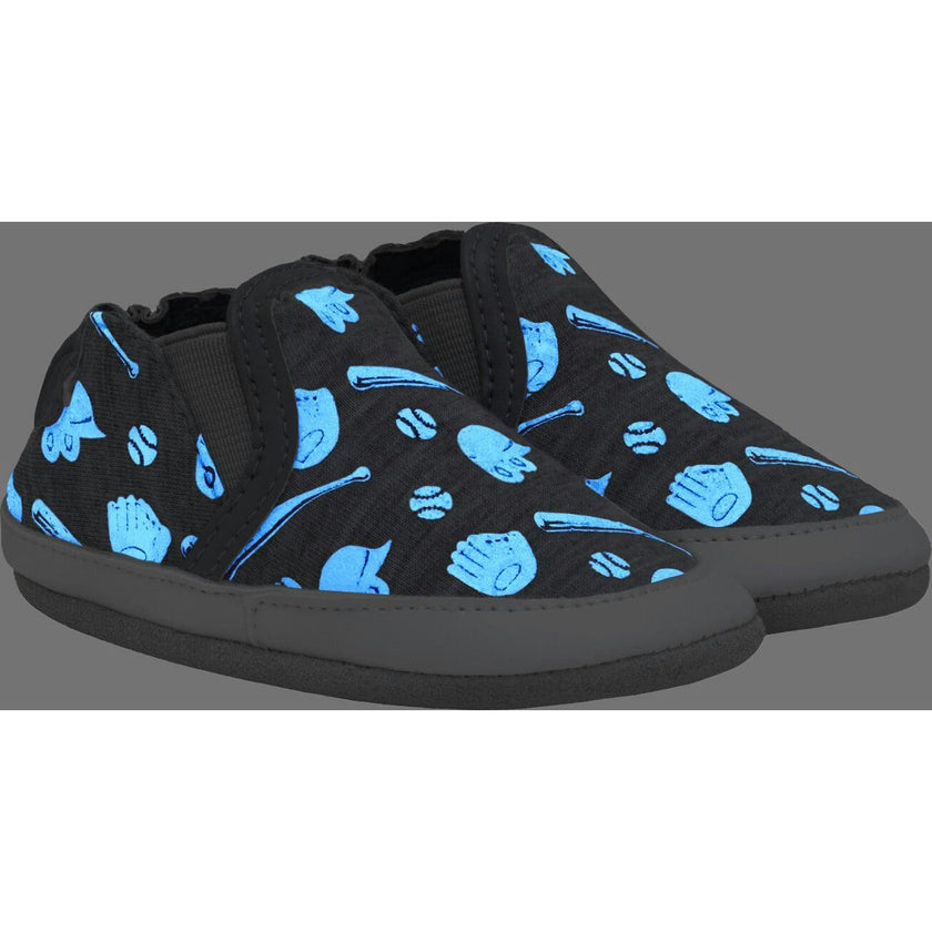 Baseball MVP Heather Grey Glow-in-the-dark Soft Sole