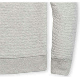 Men's Quilted Half Zip Pullover, Grey