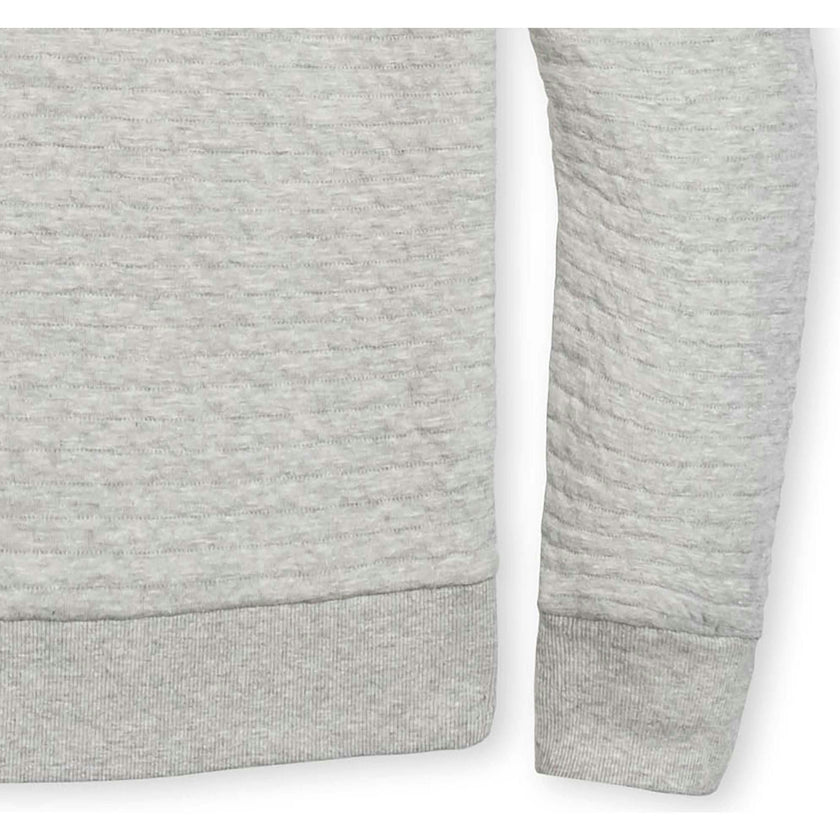 Men's Quilted Half Zip Pullover, Grey