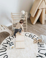 ABC Round Washable Rug