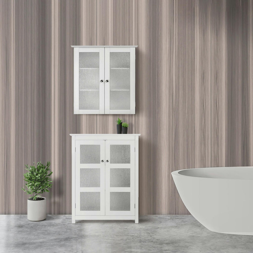 Connor 2 Door Floor Cabinet with 3 Shelves