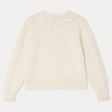 BONPOINT Lueur Ruffle Cardigan - Craie