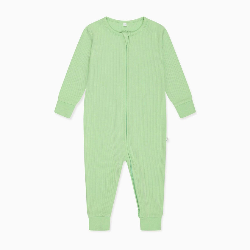 Ribbed Clever Zip Snug Fit Pajamas