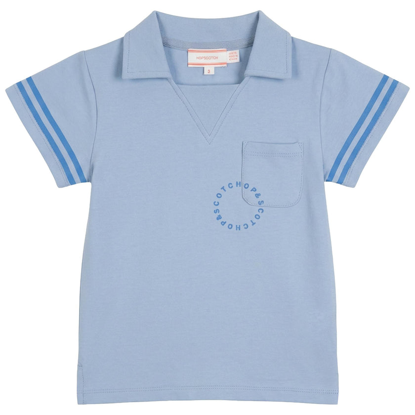Top With Stripes At Sleeves