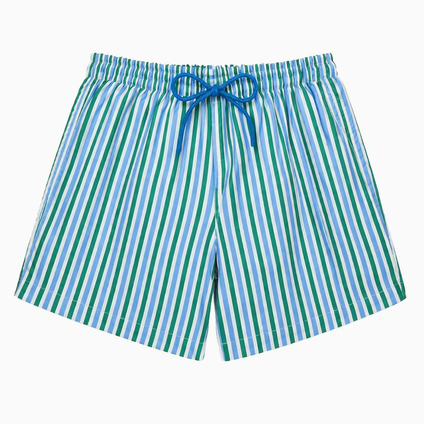 Green Stripe Bravo Boy Swim Short