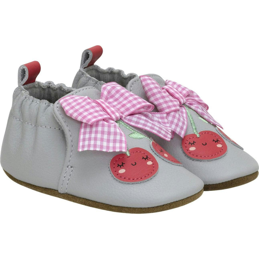 Cherry Cute Soft Soles in Grey