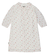 Clipdot Floral Peter Pan Collar 3/4 Sleeve Dress