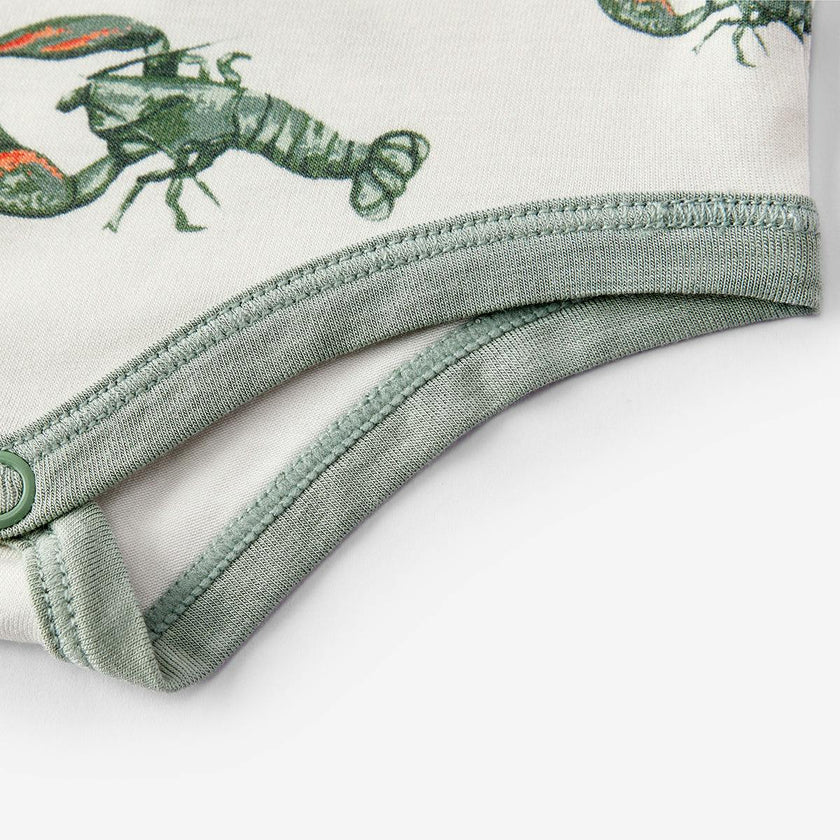 Mint Lobster Luxe Stretch Long Sleeve One Piece