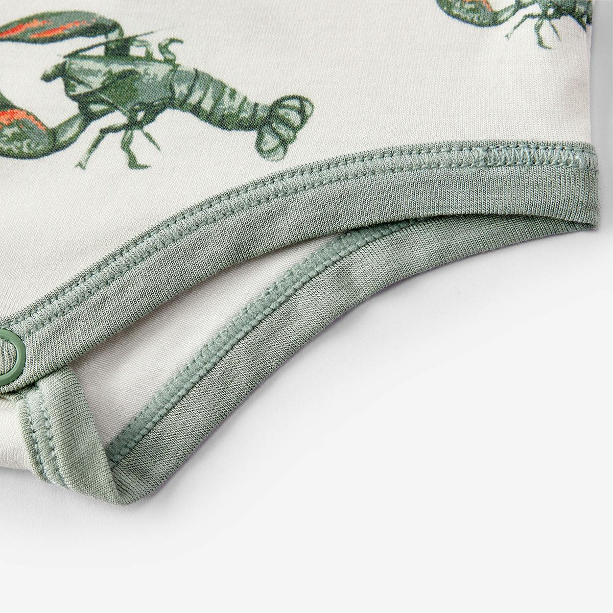 Mint Lobster Luxe Stretch Long Sleeve One Piece