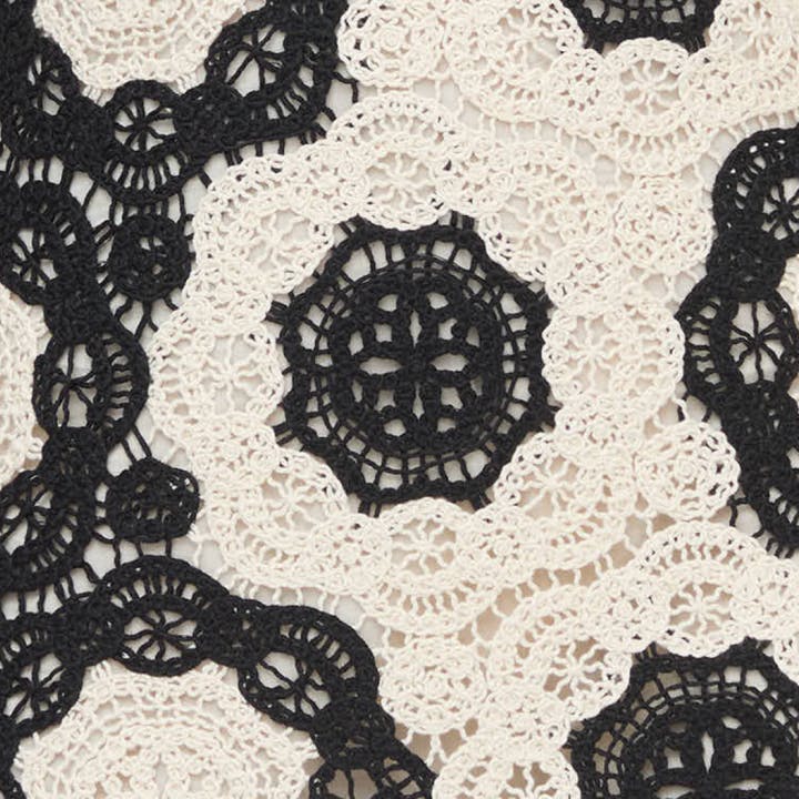 The Lisandra Dress - Black/Ivory Crochet Lace