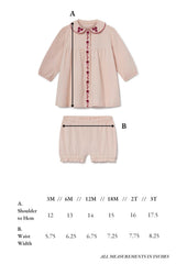 Collier Baby Set in Blushing Pink