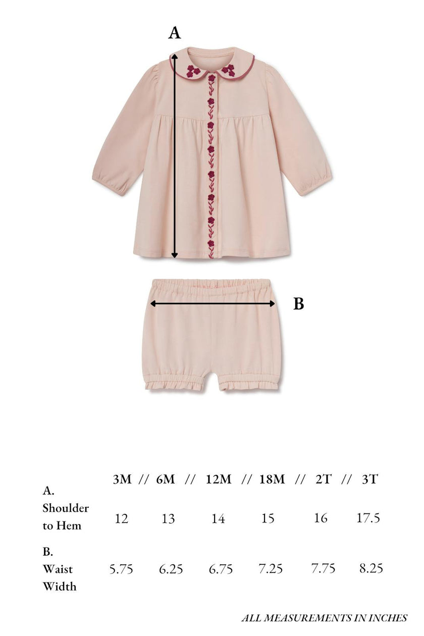 Collier Baby Set in Blushing Pink