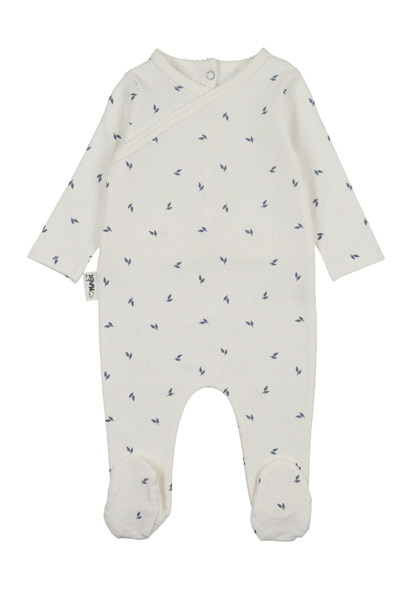 Willow Wrap Footie, White Boys