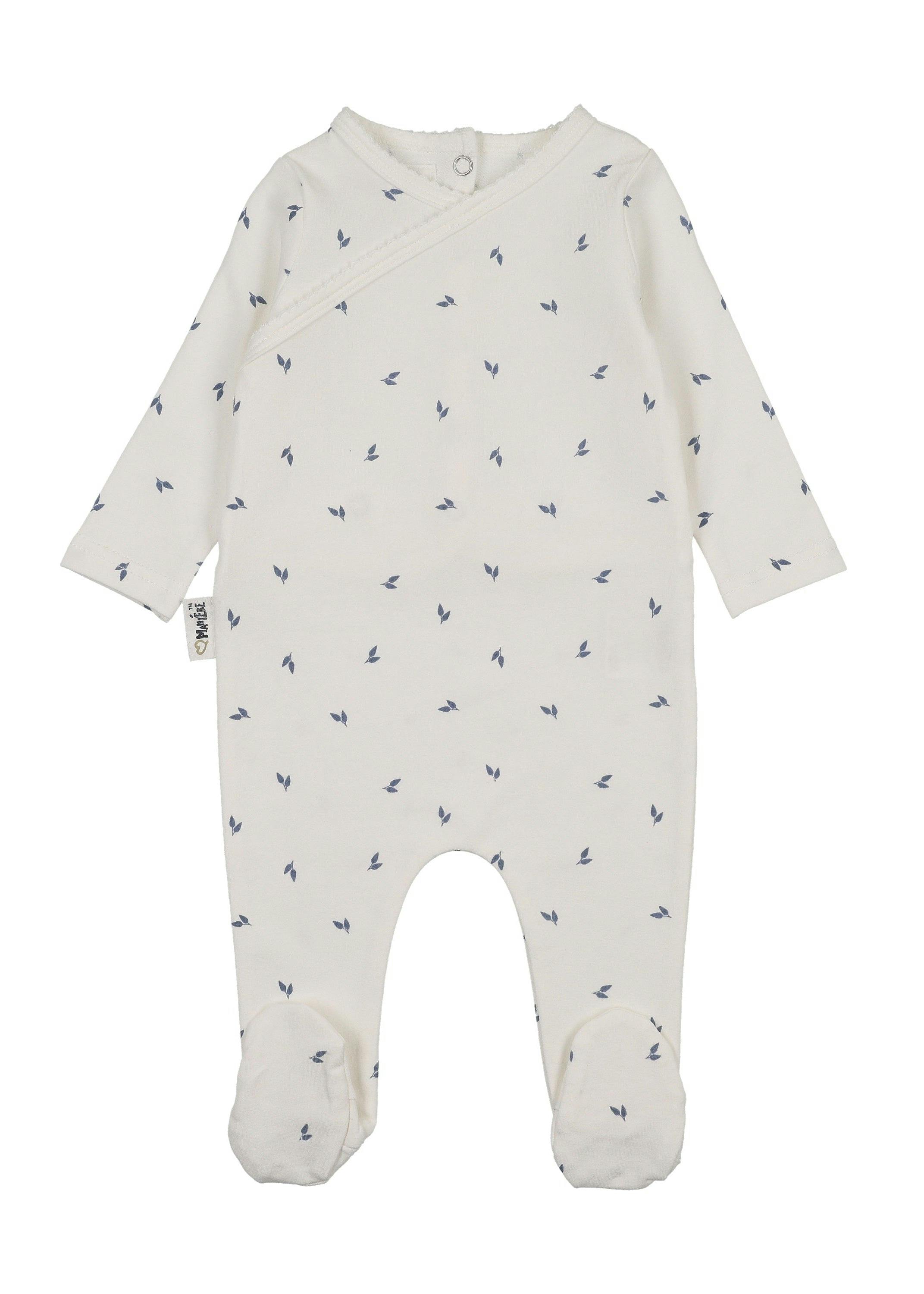 Willow Wrap Footie, White Boys
