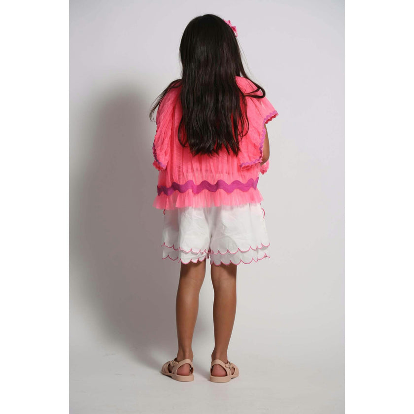 LAUREL SCALLOPED SUMMER SHORTS