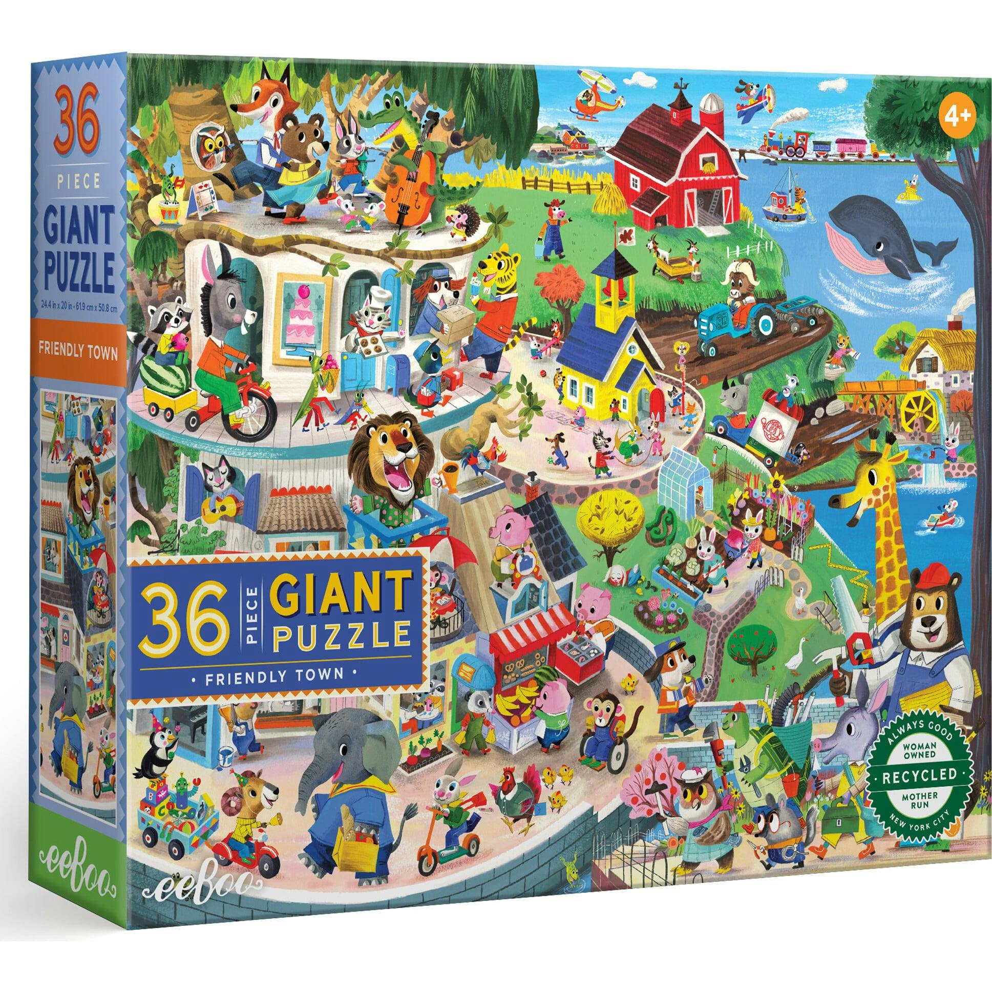 Giant Puzzle: Friendly Town - 36 Piece