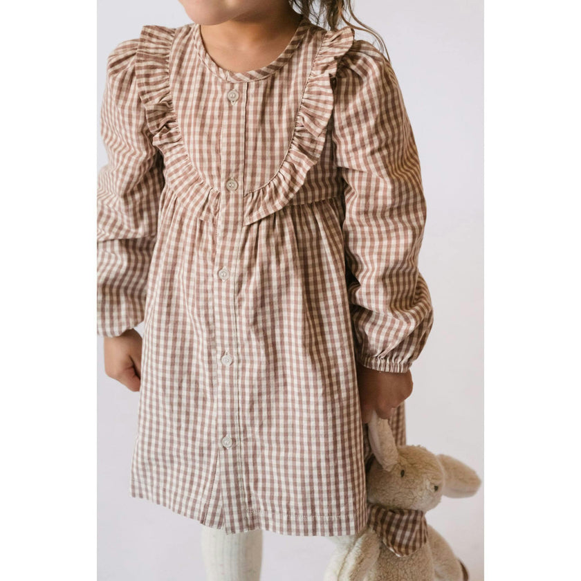 Thistle Gingham Dress, Pink
