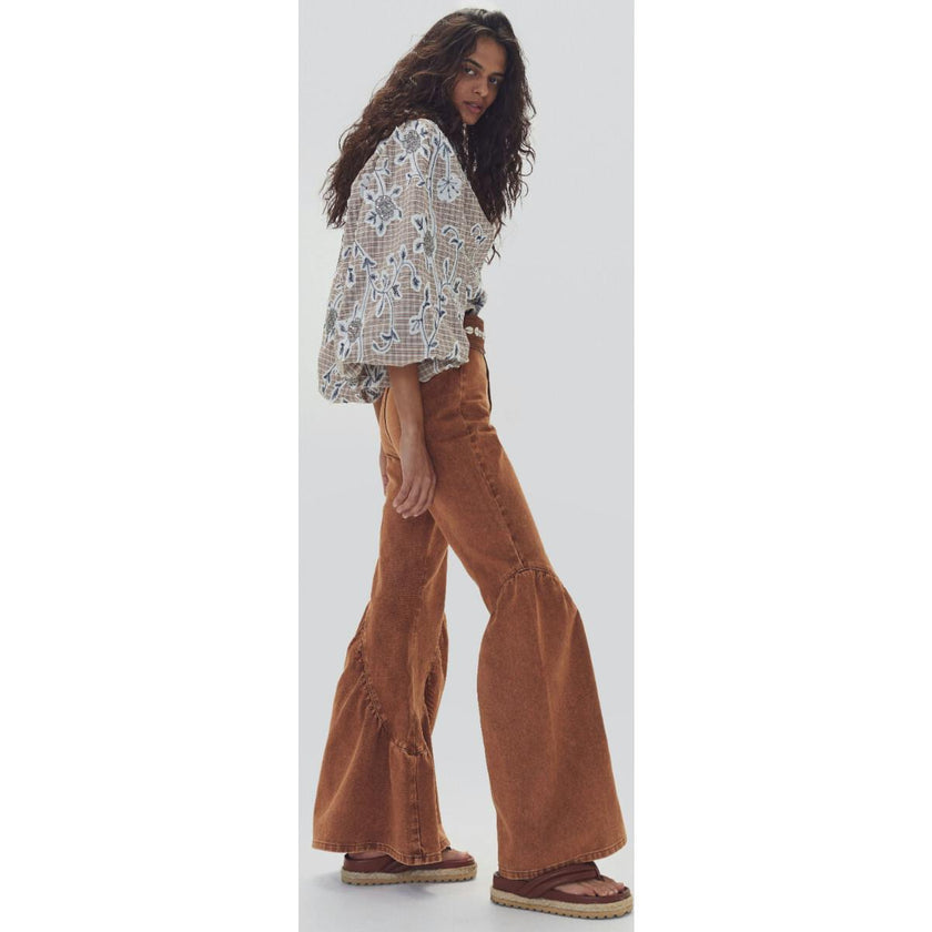 Gypsy Denim Pants - Washed Caramel