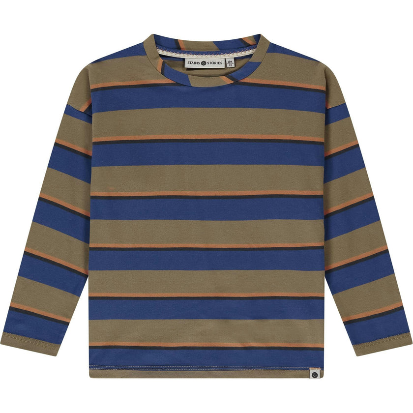 Multicolor Stripe Long Sleeve T-Shirt