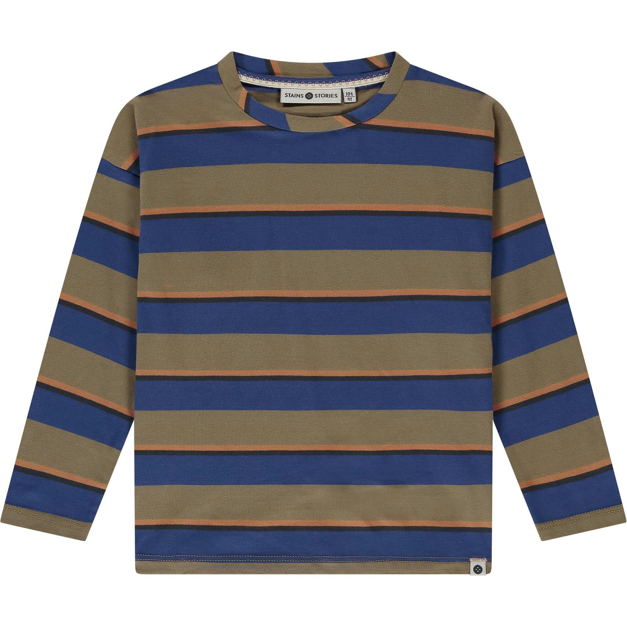 Multicolor Stripe Long Sleeve T-Shirt