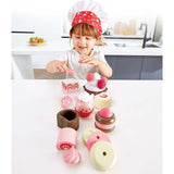 Hape: Strawberry Dessert Set - Pink Cute Food Toy