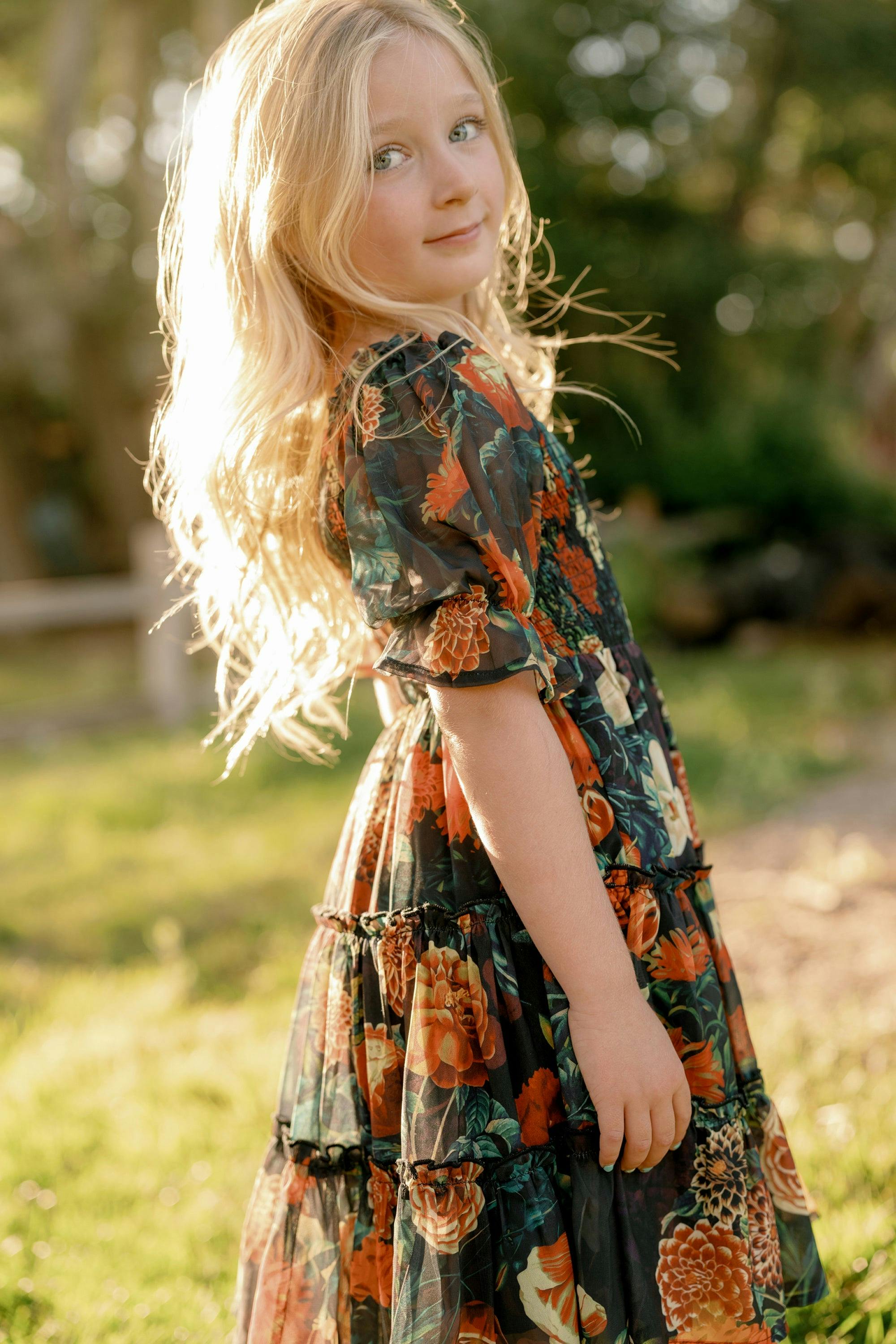 Mini Madeline Dress in Imogen Moody Floral