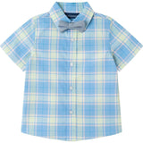 Infant 4 Piece Plaid Suspender Set