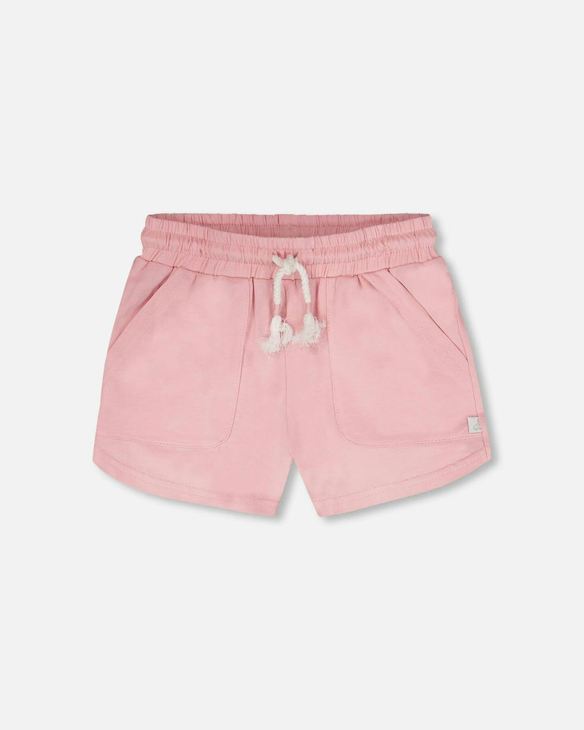 Organic Cotton Jersey Shorts Dusty Pink