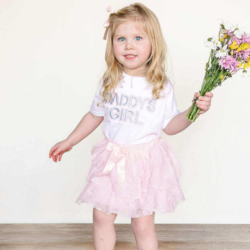 Daddy's Girl Patch Short Sleeve T-Shirt - White