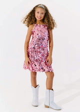 Rose Stardust Paillette Dress