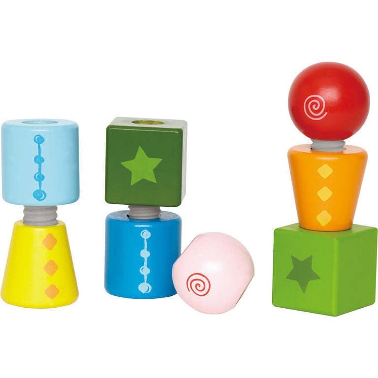 Hape: Twist & Turnables&nbsp;- Colorful Wooden Shapes Blocks