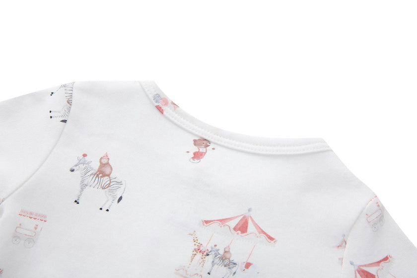 Organic Cotton Magnetic Footie Pajama - Cirque Enchanté