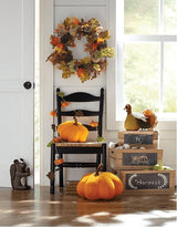 Pumpkin Vine Garland and Bunting Hand Felted Wool - 7' Arcadia Home