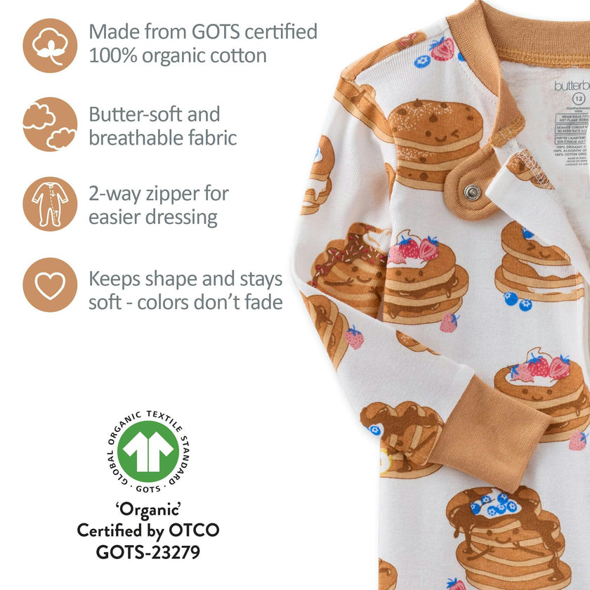 CRUZ Snug-fit Footed Baby Boys Pajamas