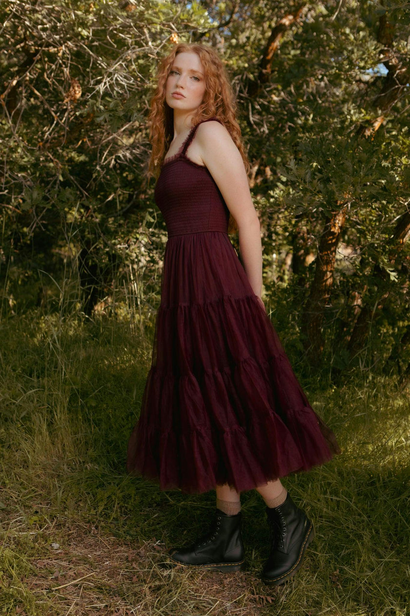 Destiny Dress in Burgundy