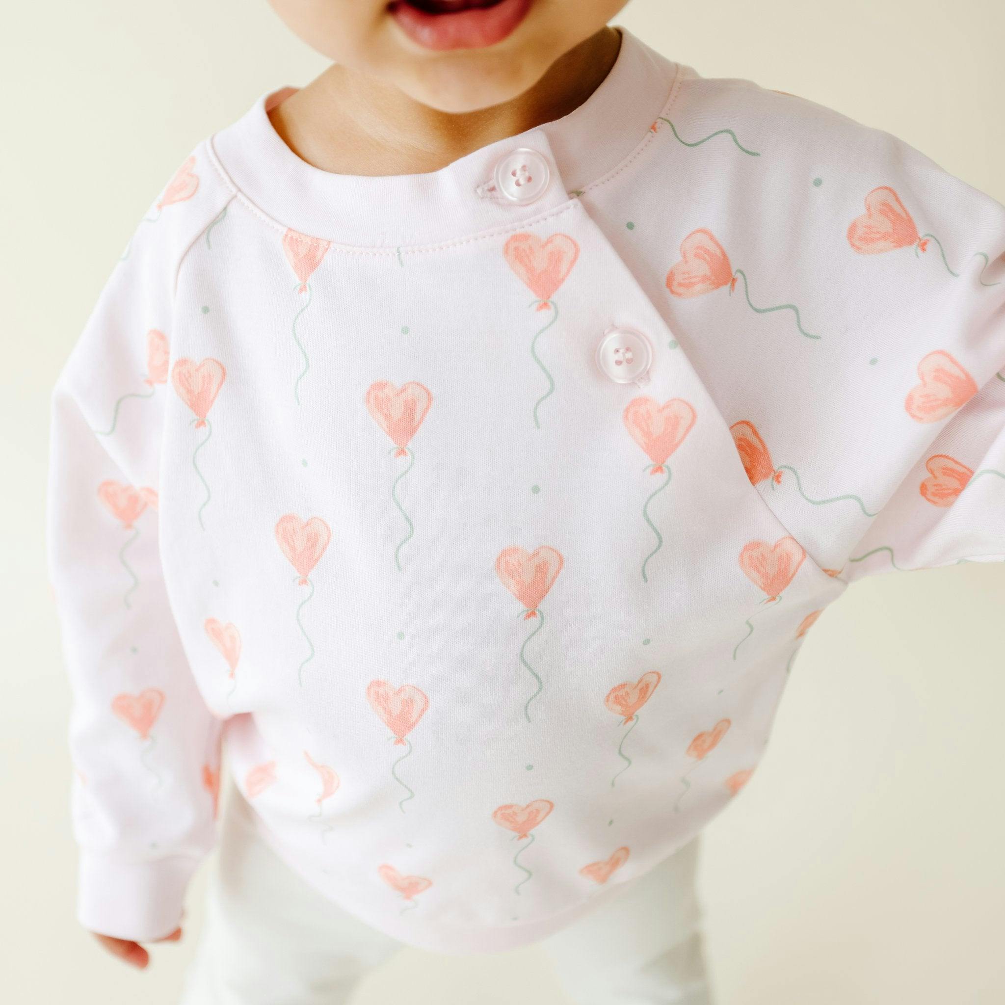 Pink Heart Balloon Legging Set