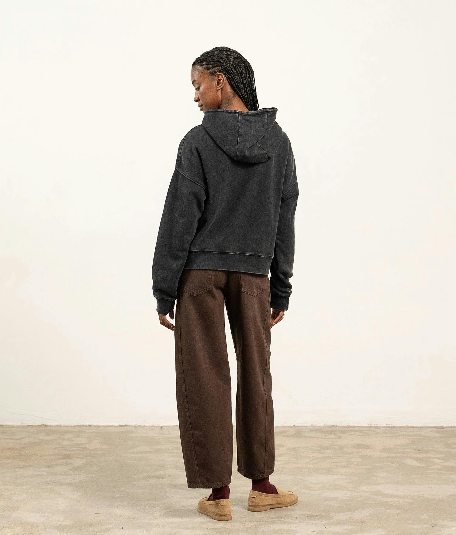 Womens Dream Terry Hoodie - Terry - Vintage Black