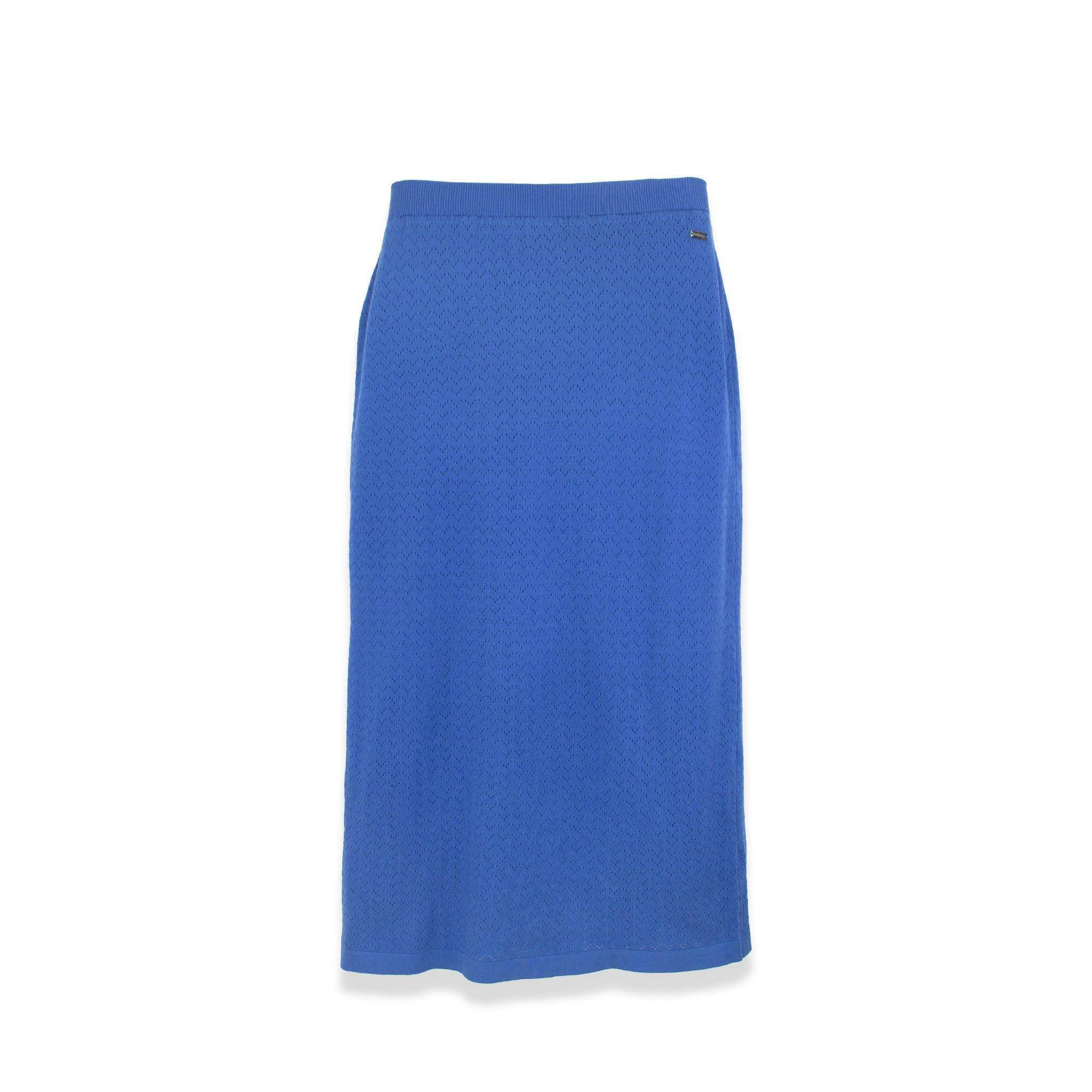 EYELET KNIT SKIRT