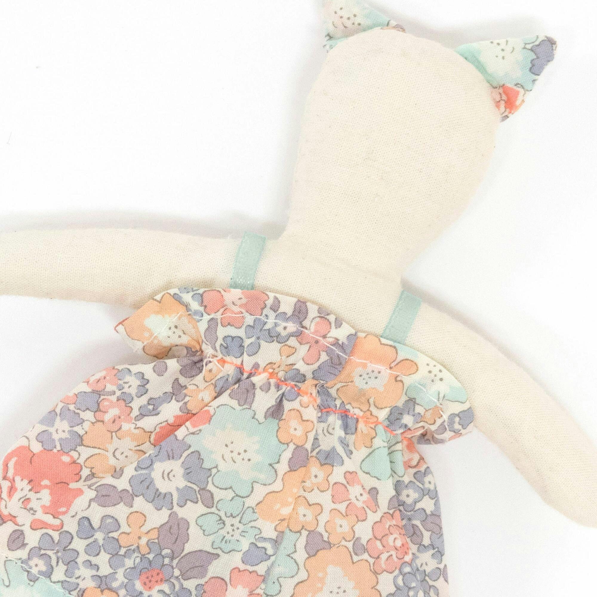 Floral Kitty Mini Suitcase Doll