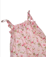 Girls Cotton Sundress – Adjustable Tie Straps (Petal)